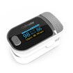 Fingertip Pulse Oximeter Blood Oxygen SpO2 Sports and Aviation RR respiratory rateCol.White Grey