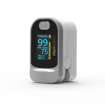 Fingertip Pulse Oximeter Blood Oxygen SpO2 Sports and Aviation RR respiratory rateCol.White Grey