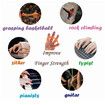 Silicone Hand Gripper Finger Expander Exercise Hand Grip Strength Trainer Finger Exerciser Resistance Bands