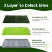 Pet Dog Grass Toilet Pee Pad Indoor Puppy Potty Training Mat Patch with Removable Tray