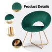 Luxsuite Dining Chair Velvet Lounge Armchair Single Sofa Accent Modern Furniture Green 4pcs