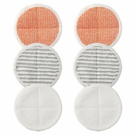 6 Pack Replacement Pads for Bissell Spinwave 2124,2039A,2307,23157,20391,20399 Powered Hard Floor Mop