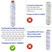 3 Packs Multi-Surface Brush Rolls 1868 + 3 Packs Vacuum Filters 1866 Replacement for Bissell CrossWave Vacuum Cleaner, Compare to Part 1608683& 160-8683, 1608684