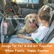 Pets Car Dog Cover Back Seat Hammock for Dogs Waterproof for Back Seat with Mesh Window Multiple Pockets For Car/Truck/SUV
