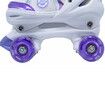 SizeS Kids Roller Skates Adjustable 4 Sizes 4 Light Up Wheels For Size26-33 Col.Purple