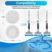 Replacement Steam Mop Pads for Shark S7000 Series Washable Mop Accessories S7000AMZ S7001 S7001TGT Model XKITP7000 4pcs