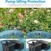 3W Solar Water Pump, Floating Fountain, 1200mAh Battery, With 6 Nozzles, For Bird Bath,Pond or Garden Decoration