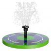 3W Solar Water Pump, Floating Fountain, 1200mAh Battery, With 6 Nozzles, For Bird Bath,Pond or Garden Decoration