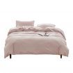 Cosy Club Washed Cotton Quilt Cover Set Pink King