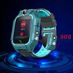 Kids Smart Watch LBS Position Baby Smart Watch Dual Cameras SOS Phone Col.Blue