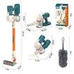 Kids Vacuum Cleaner for Toddlers, Cordless Vacuum Toy Housekeeping Cleaning Set Includes 3 Different Nozzle, Duster, Pretend Play Household