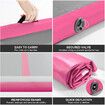 AirTrack Inflatable Air Track Gymnastics Tumbling Floor Mat with Electric Pump Pink 3x1x0.1m