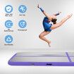 Inflatable AirTrack  Air Track Gymnastics Tumbling Floor Mat with Electric Pump Purple 3x1x0.1m