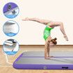 Inflatable AirTrack  Air Track Gymnastics Tumbling Floor Mat with Electric Pump Purple 3x1x0.1m