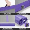 Inflatable AirTrack  Air Track Gymnastics Tumbling Floor Mat with Electric Pump Purple 3x1x0.1m