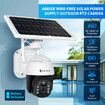 PTZ Security Camera CCTV Solar Wifi 2.0MP Home Spycam Surveillance System Outdoor Waterproof with Battery