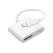 Lightning to HDMI Adapterfor HD TV/Projector/Monitor,Support All iOS - White