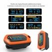 Rechargeable Pulse Oximeters Blood Saturation with OLED Display for Outdoor Sports Fitness Aviation Col.Orange