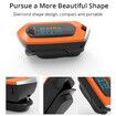 Rechargeable Pulse Oximeters Blood Saturation with OLED Display for Outdoor Sports Fitness Aviation Col.Orange