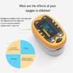 Fingertip Oled Kids Pulse Oximeter Pediatric SpO2 Blood Oxygen Saturation Monitor Col.Yellow Tiger