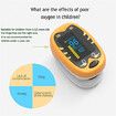 Fingertip Oled Kids Pulse Oximeter Pediatric SpO2 Blood Oxygen Saturation Monitor Col.Yellow Tiger