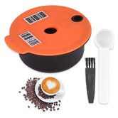 Reusable Coffee Capsule Pods Cups, Reusable Coffee Filter Machine with Coffee Spoon, Brush (60ML)