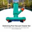 Pool Maintenance Kit for Above Ground Pools Portable Pool Jet Underwater Cleaner Brush with Bag 4Ft Detabchaable Pole Spa Pond Swimming Pool Cleaning Supplies and Accessories