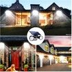 Solar Motion Sensor Light Outdoor Super Bright IP65 Waterproof 360 Adjustable Wall Light Dual Head Security Lights