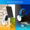 WiFi Camera CCTV Home Security Wireless Outdoor Surveillance System with Solar Powered Batteries x2