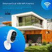 WiFi Camera CCTV Home Security Wireless Outdoor Surveillance System with Solar Powered Batteries x2