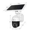 PTZ Security Camera CCTV Solar Wifi 2.0MP Home Spycam Surveillance System Outdoor Waterproof with Battery x2