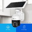 PTZ Security Camera CCTV Solar Wifi 2.0MP Home Spycam Surveillance System Outdoor Waterproof with Battery x2