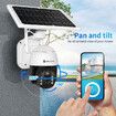 PTZ Security Camera CCTV Solar Wifi 2.0MP Home Spycam Surveillance System Outdoor Waterproof with Battery x2