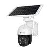 PTZ Security Camera CCTV Solar Wifi 2.0MP Home Spycam Surveillance System Outdoor Waterproof with Battery x2