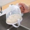 Convenient plastic cleaning kitchen quick wash rice washing device rice washing multifunctional rice washer 1pcs