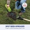 Handheld Spreader, Salt Spreader For Snow And Ice Spot Seed Spreader Bottle For Grass Seed (2L)