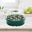 Plastic Nursery Pots Tray 12 Holes Seed Growing Box With Lid Garden Supplies