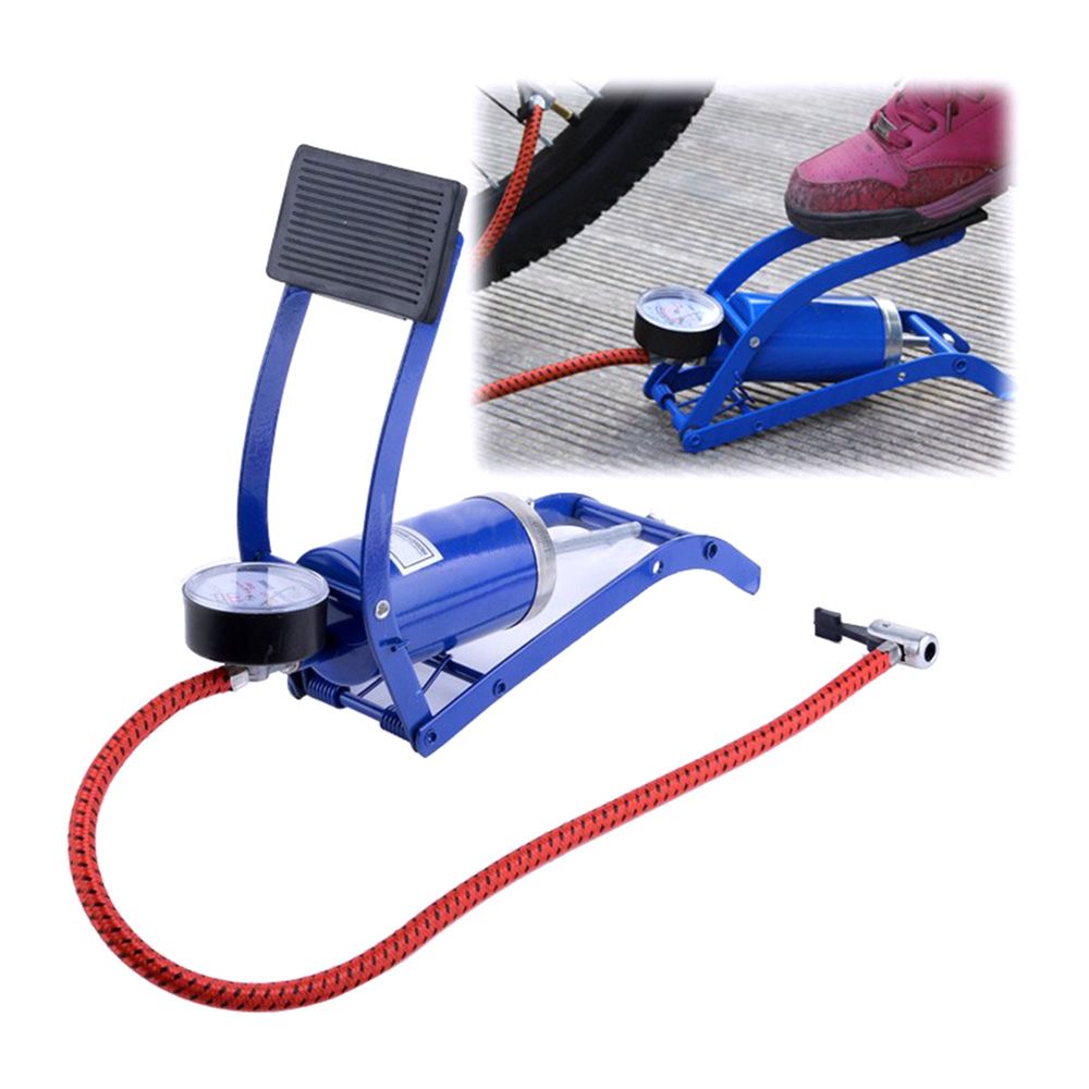 Bicycle Air Pump Universal Foot Pump Powered Portable Bicycle Pump for Mattress Ball Tire