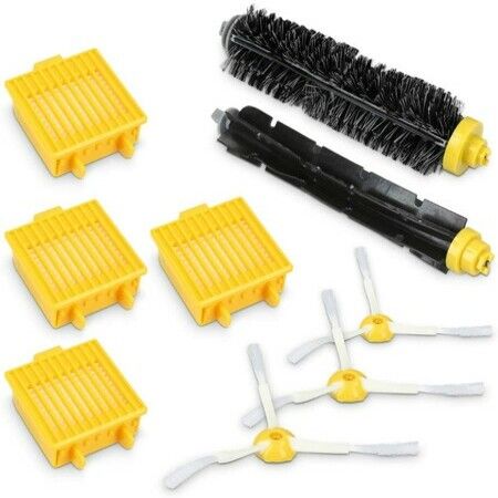 Replacement Parts Compatible with Roomba - 700 Series 9-Piece Spare Part with 4 Filters, 3 Side Brushes, Extractor
