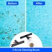 Pool Spa Jet Vacuum Cleaner Head Scrub Brushes Leaf Bag  for Above Ground Pools, Spas, Ponds, Inflatable Pools,  Tub-Attaches to Garden Hose