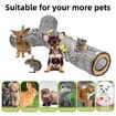 Cat Tunnel 3 Way Collapsible Tube with Peek Holes Cat Tunnels for Indoor Cats Interactive Maze Toy for Kitty Puppy Rabbits Ferrets Squirrels Guinea Pigs Chinchillas