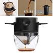 Portable folding coffee filter reusable coffee percolator holder funnel basket holder collapsible coffee percolator holder