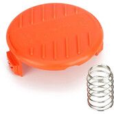 Trimmer Replacement Spool Cap Covers Compatible for Black+Decker Trimmer,1 Pack ( 1 Spool Cap+1 Spring )