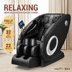HOMASA Massage Chair Full Body Electric Massager Zero Gravity Recliner with Touch Control Bluetooth Speaker Black