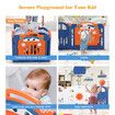 Kidbot 18 Panels Baby Playpen Interactive Safety Fence Gate Yard Activity Centre Foldable Car Design