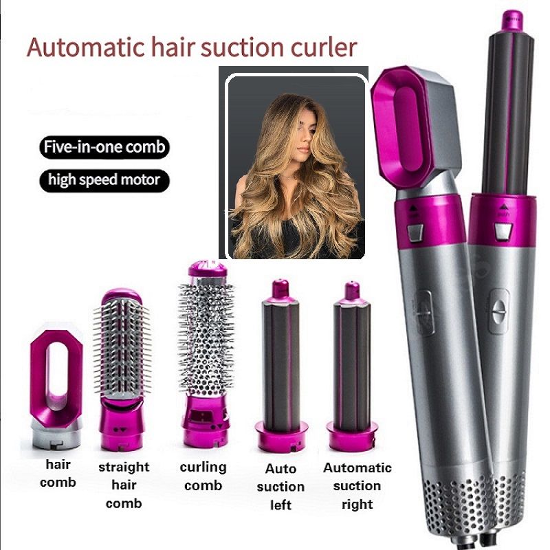 5in1 Electric Comb for Straightening Dry or Wet Hair, Hot Air Brush, Comb  for Curling and Styling Hair, Hair Dryer Styler - Crazy Sales