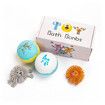 2x Bath Bombs for Kids with Toys Inside Handmade Bubble Fizzies Spa Birthday Christmas Day Easter Eggs Gift Set