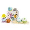 2x Bath Bombs for Kids with Toys Inside Handmade Bubble Fizzies Spa Birthday Christmas Day Easter Eggs Gift Set