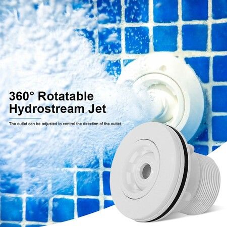 Outdoor Swimming Pool SPA Massage Nozzle 360 Degree Rotating Return Water Jet Pool Accessory
