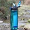Portable water purifier bottle-BPA-free water filter bottle for travel/al aire libre/senderismo 650 ml (1Pack)